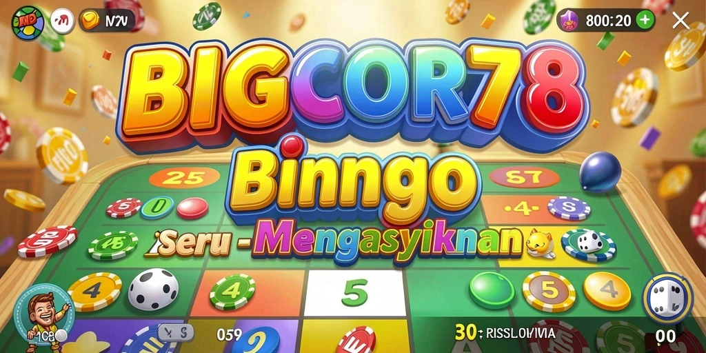 Screenshot menunjukkan gameplay seru dan interaktif dari BIGCOR78.