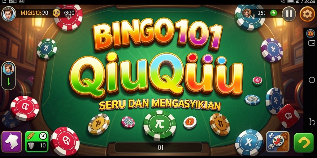 Tampilan gameplay seru QiuQiu di BINGO101.