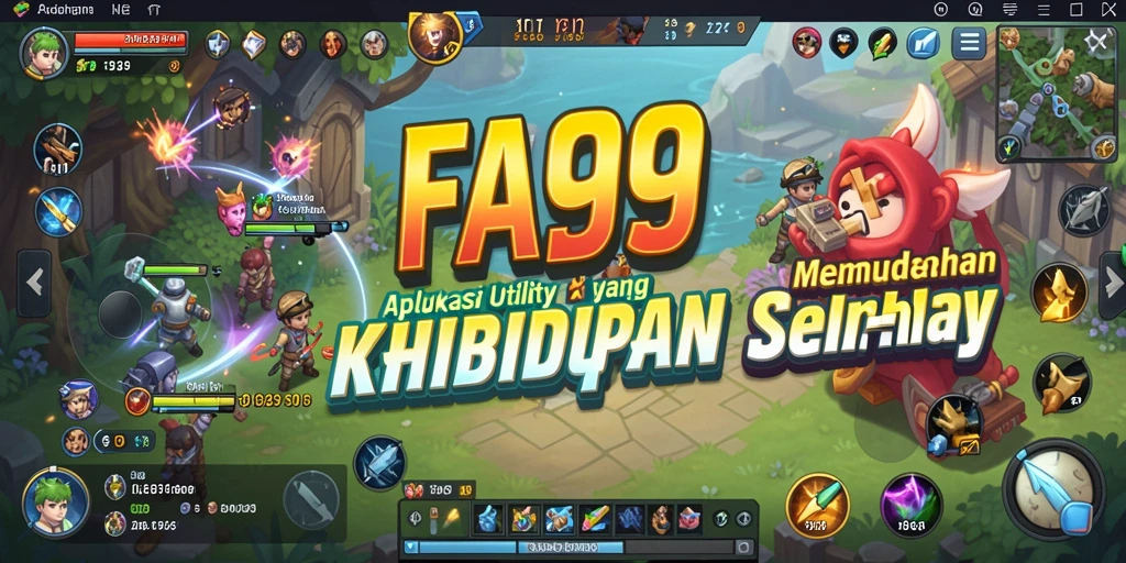 Screenshot utama FA99 menampilkan antarmuka aplikasi Utility yang menarik.