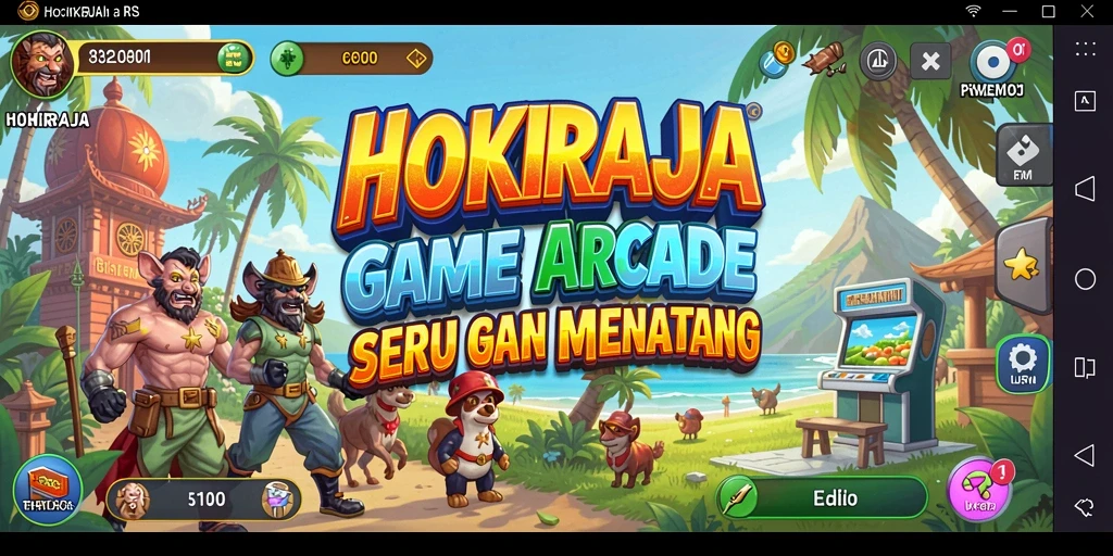 Screenshot gameplay HOKIRAJA menampilkan karakter dalam aksi seru.