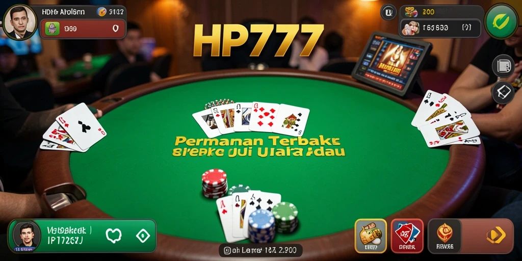 Screenshot gameplay Poker yang mendebarkan di HP777.