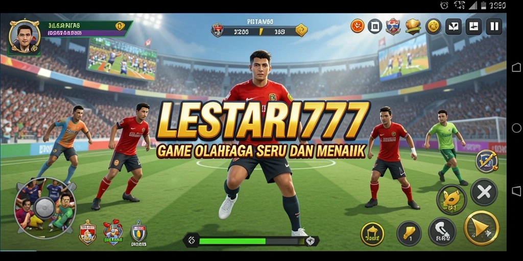 Tampilan gameplay seru LESTARI777 saat para pemain berkompetisi.