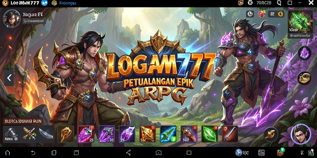 Tangkapan layar LOGAM777 menunjukkan aksi pertarungan yang menegangkan di dunia ARPG.