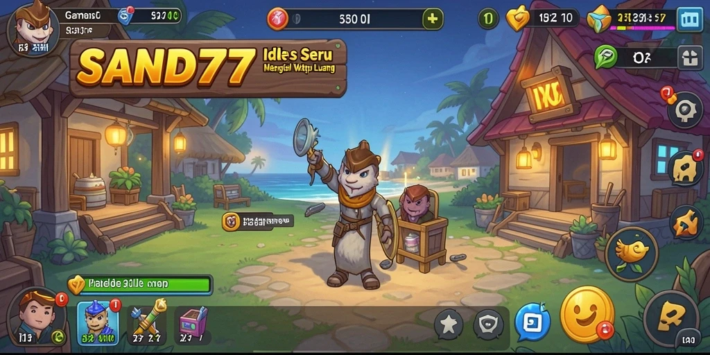 Screenshot SAND77 menampilkan aksi gameplay Idle yang seru dan menarik.