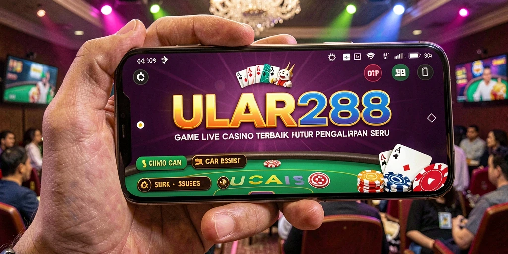 Screenshot ULAR288 menampilkan gameplay Live Casino yang mendebarkan.