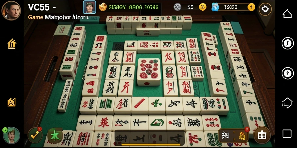 Tampilan gameplay seru dari game Mahjong VC55 yang menantang.