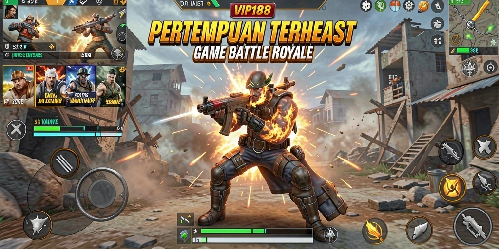 Gameplay mendebarkan di dunia Battle Royale VIP188.