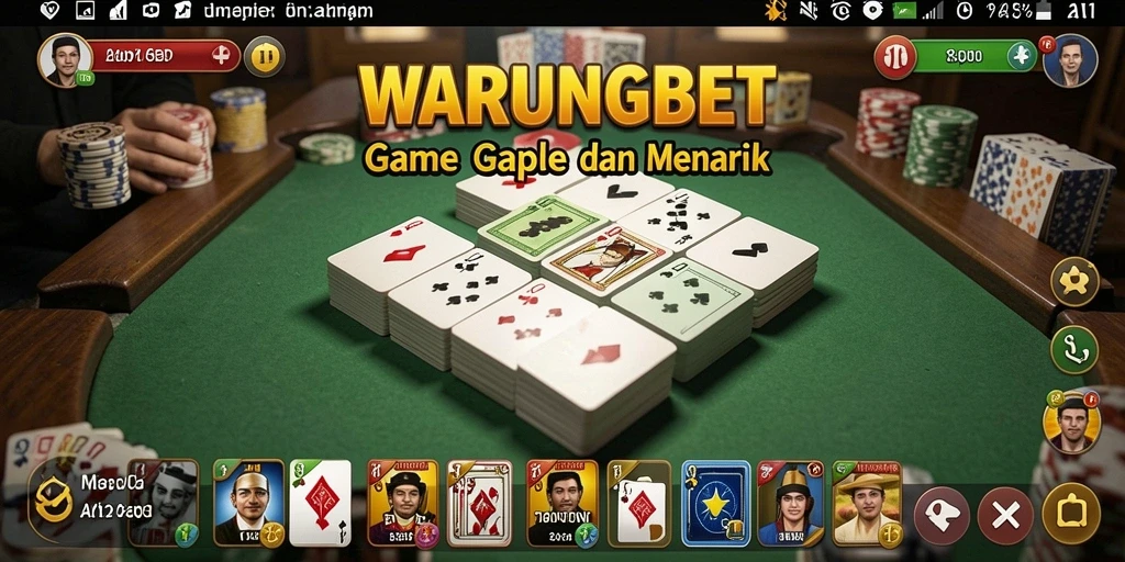 Screenshot gameplay Gaple yang seru dan menantang di WARUNGBET.